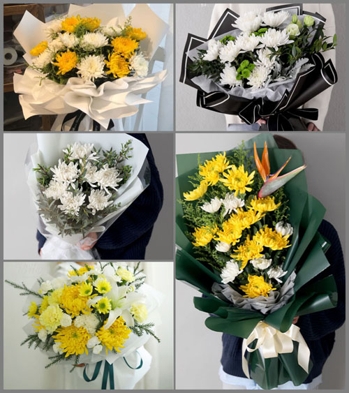 广东梅州市丰顺县留隍镇新美村白事花束代送